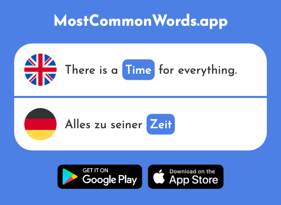 Time - Zeit (The 96th Most Common German Word)