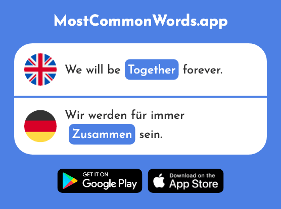 Together - Zusammen (The 533rd Most Common German Word)