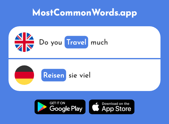 Travel - Reisen (The 933rd Most Common German Word)