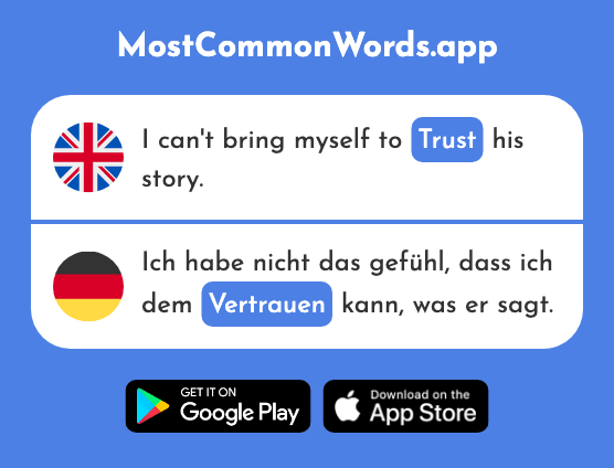 Trust - Vertrauen (The 1122nd Most Common German Word)