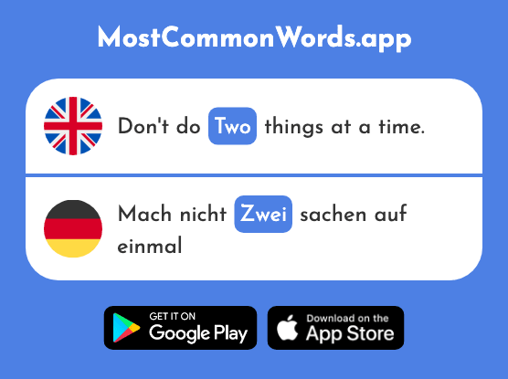 Two - Zwei (The 70th Most Common German Word)