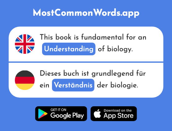 Understanding - Verständnis (The 1578th Most Common German Word)