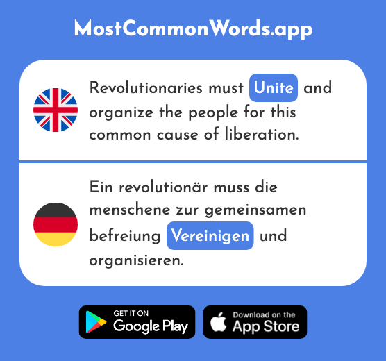Unite - Vereinigen (The 1989th Most Common German Word)