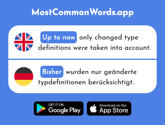 Until now, up to now, yet - Bisher (The 441st Most Common German Word)