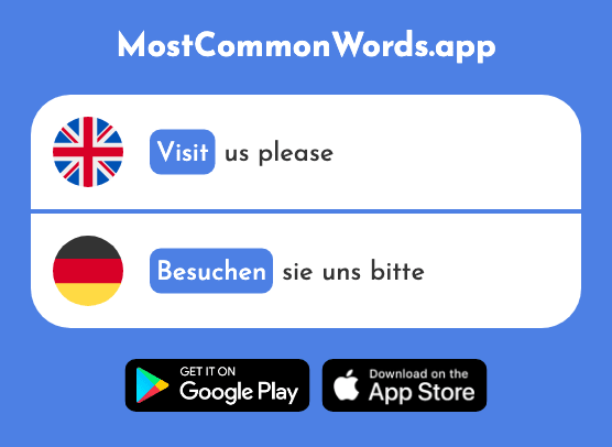 Visit - Besuchen (The 820th Most Common German Word)