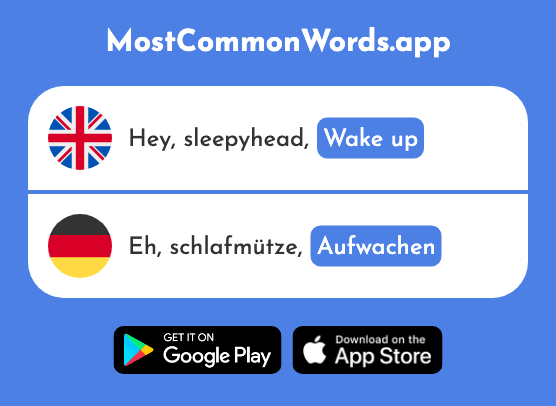 Wake up - Aufwachen (The 2851st Most Common German Word)