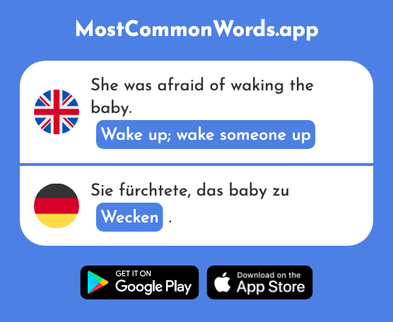 Wake up, wake someone up - Wecken (The 2578th Most Common German Word)