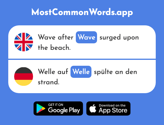 Wave - Welle (The 1263rd Most Common German Word)