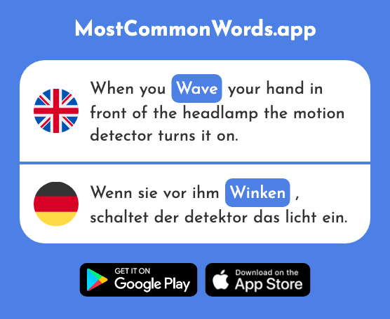 Wave - Winken (The 2466th Most Common German Word)