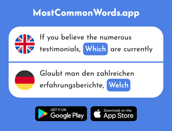 Which - Welch, -e, -er, -es (The 122nd Most Common German Word)