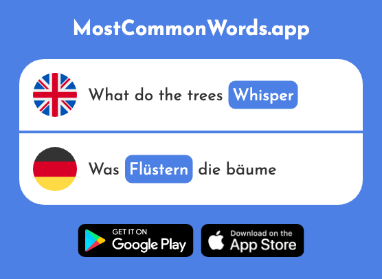Whisper - Flüstern (The 2328th Most Common German Word)