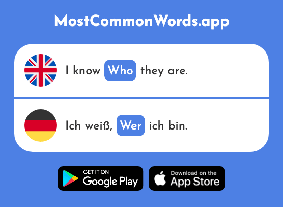 Who, whoever - Wer (The 149th Most Common German Word)