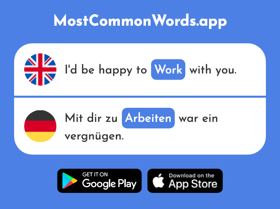 Work - Arbeiten (The 234th Most Common German Word)