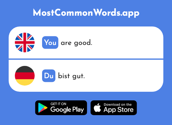 You - Du (The 54th Most Common German Word)