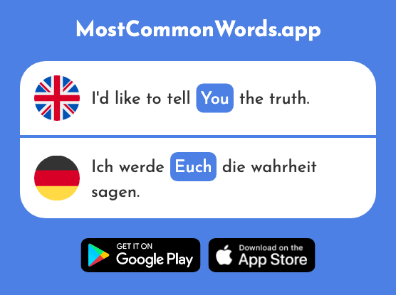 You, yourselves - Euch (The 495th Most Common German Word)
