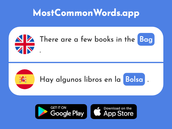 Bag, purse, stock exchange - Bolsa (The 1581st Most Common Spanish Word)