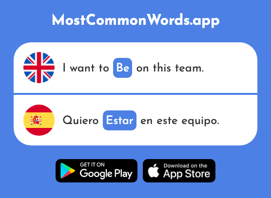 Be - Estar (The 21st Most Common Spanish Word)