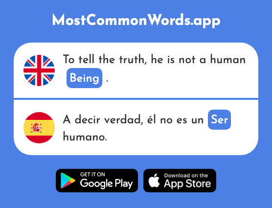 Being - Ser (The 474th Most Common Spanish Word)