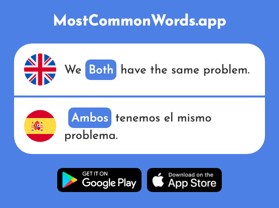 Both - Ambos (The 536th Most Common Spanish Word)