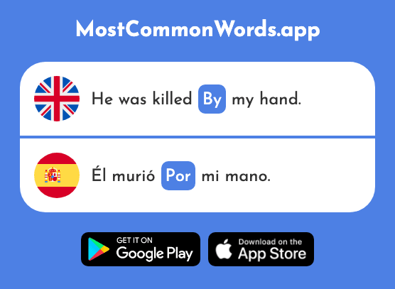 By, for, through - Por (The 15th Most Common Spanish Word)