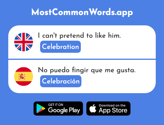 Celebration - Celebración (The 2711th Most Common Spanish Word)