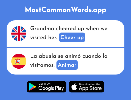Cheer up - Animar (The 1630th Most Common Spanish Word)