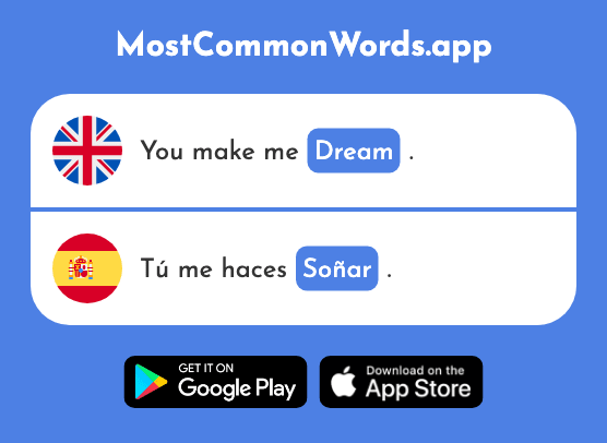 Dream - Soñar (The 1269th Most Common Spanish Word)