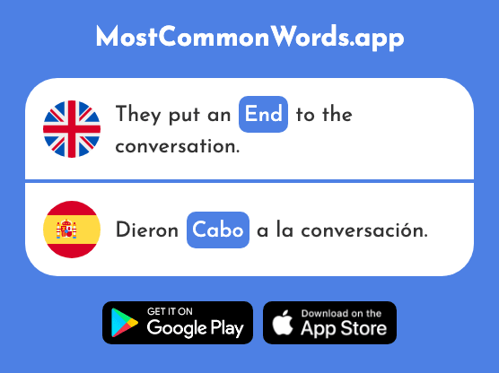 End, bit - Cabo (The 582nd Most Common Spanish Word)