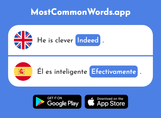 In fact, actually, indeed - Efectivamente (The 1794th Most Common Spanish Word)