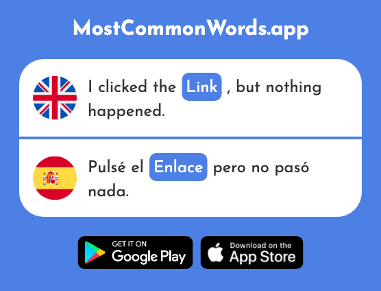 Link, connection, bond - Enlace (The 2409th Most Common Spanish Word)