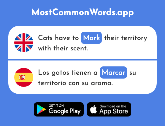 Mark, note, dial - Marcar (The 993rd Most Common Spanish Word)