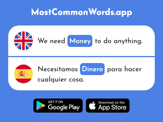 Money - Dinero (The 364th Most Common Spanish Word)