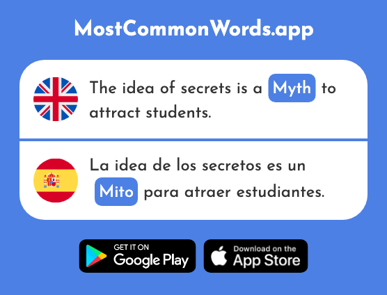 Myth - Mito (The 2625th Most Common Spanish Word)