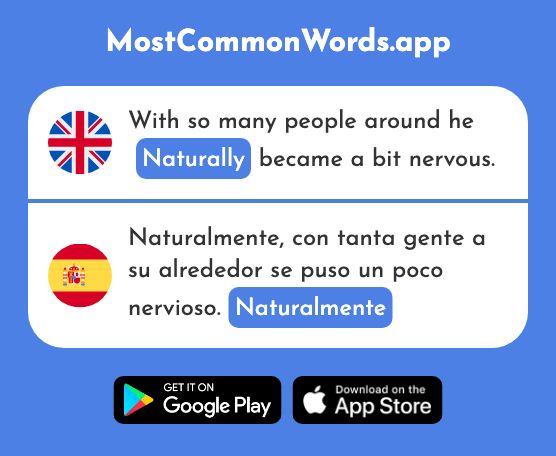 Naturally - Naturalmente (The 1832nd Most Common Spanish Word)