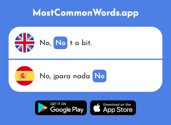 No - No (The 11th Most Common Spanish Word)