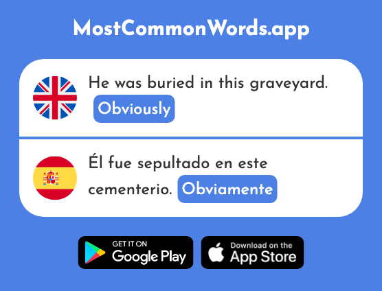 Obviously - Obviamente (The 2955th Most Common Spanish Word)