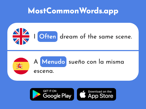 Often - Menudo (The 958th Most Common Spanish Word)