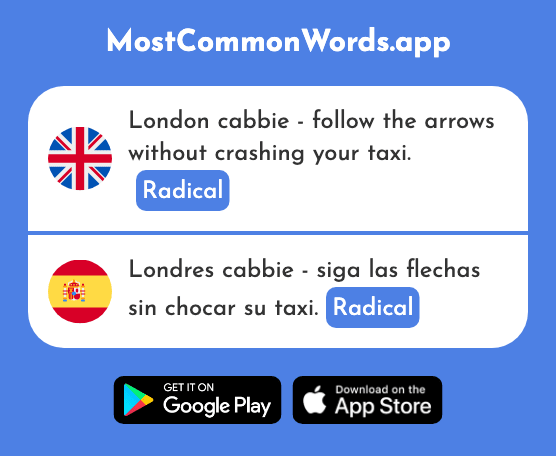 Radical - Radical (The 2846th Most Common Spanish Word)