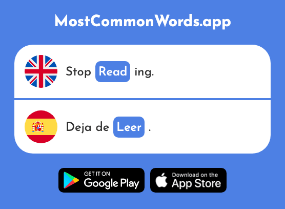 Read - Leer (The 209th Most Common Spanish Word)