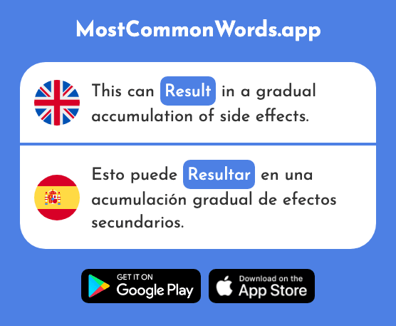 Result, turn out - Resultar (The 277th Most Common Spanish Word)