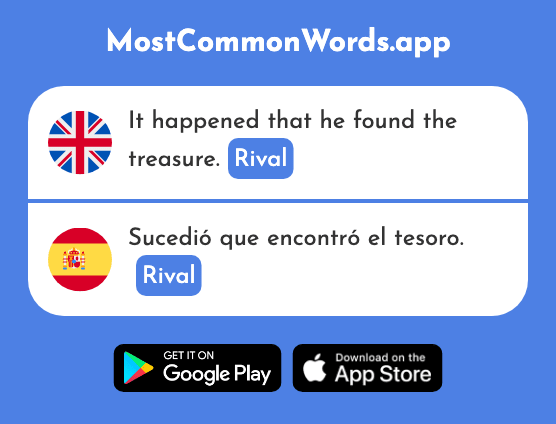 Rival - Rival (The 2821st Most Common Spanish Word)