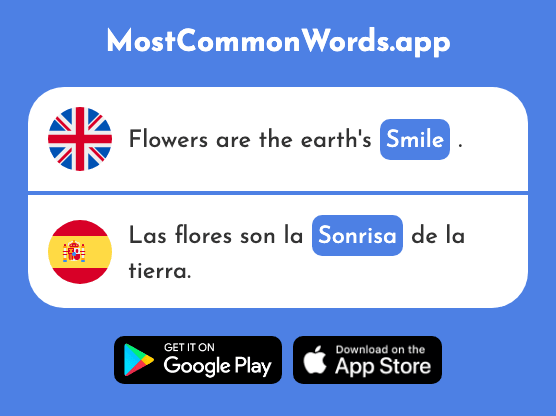 Smile - Sonrisa (The 1046th Most Common Spanish Word)