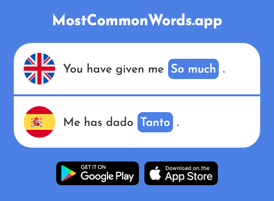 So much, so many - Tanto (The 88th Most Common Spanish Word)