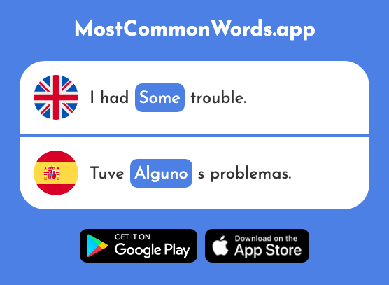Some, a few - Alguno (The 51st Most Common Spanish Word)