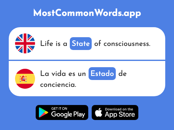State, condition, status - Estado (The 271st Most Common Spanish Word)
