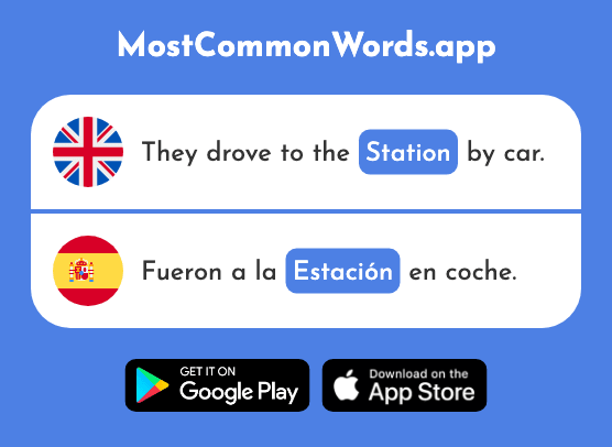 Station, season - Estación (The 1404th Most Common Spanish Word)