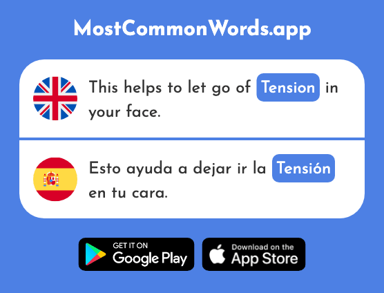 Tension, stress, strain - Tensión (The 1969th Most Common Spanish Word)