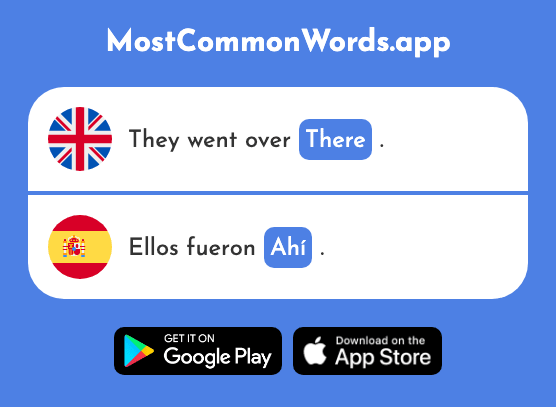 There - Ahí (The 180th Most Common Spanish Word)