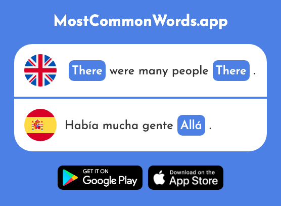 There, over there - Allá (The 314th Most Common Spanish Word)