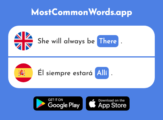 There, over there - Allí (The 197th Most Common Spanish Word)